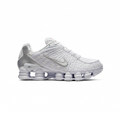 Nike Shox TL White Silver - Men’s Triple White Athletic Sneakers